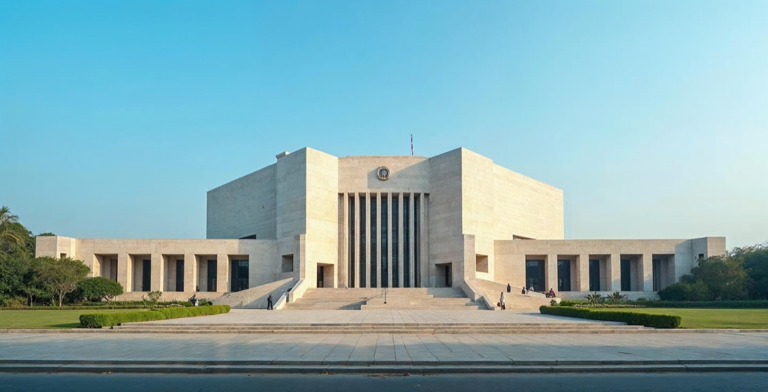 National Parliament House, Dhaka, Bangladesh.