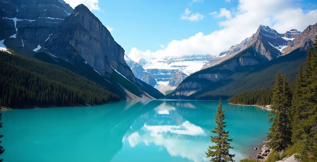Lake Louise and Victoria Glacier, Banff National Park, Canada