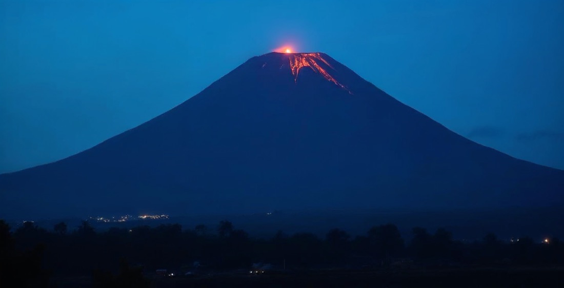 Mount Nyiragongo volcano, Virunga National Park, DR Congo