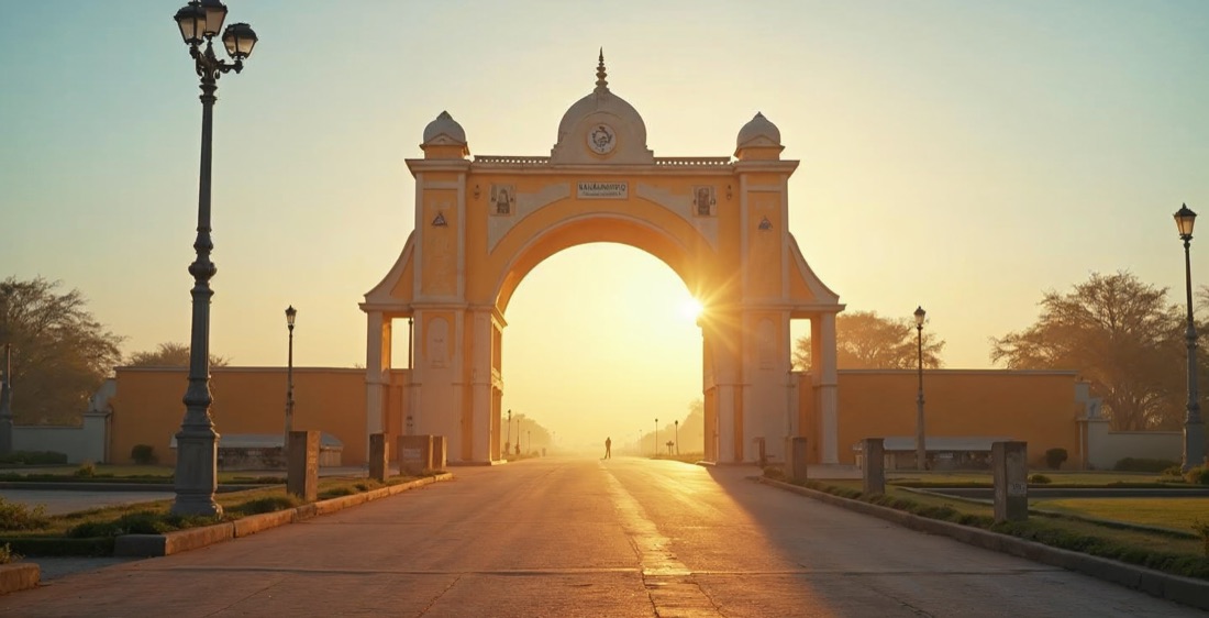 Arch 22 monument on the Banjul skyline, Gambia