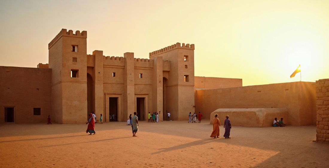Great Mosque of Djenné, mud-brick architecture in Mali