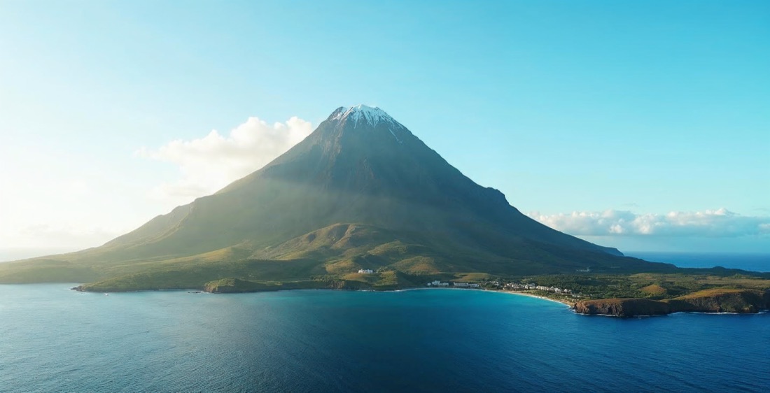 Piton des Neiges volcano in Reunion