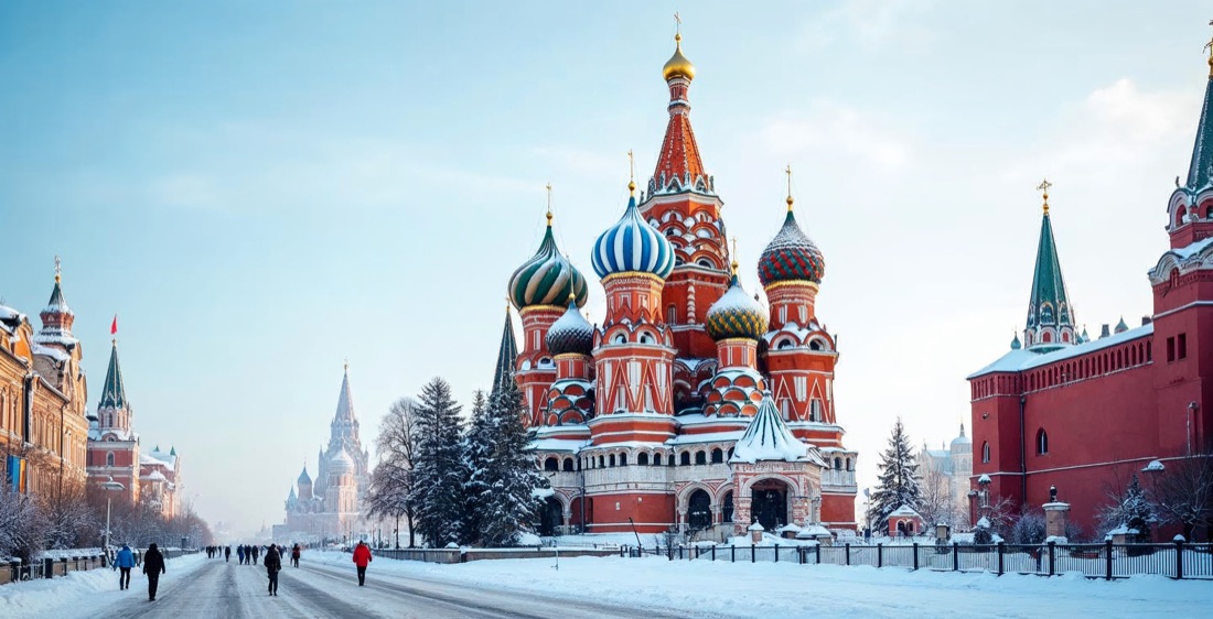 Saint Basil's Cathedral in Moscow, Russia