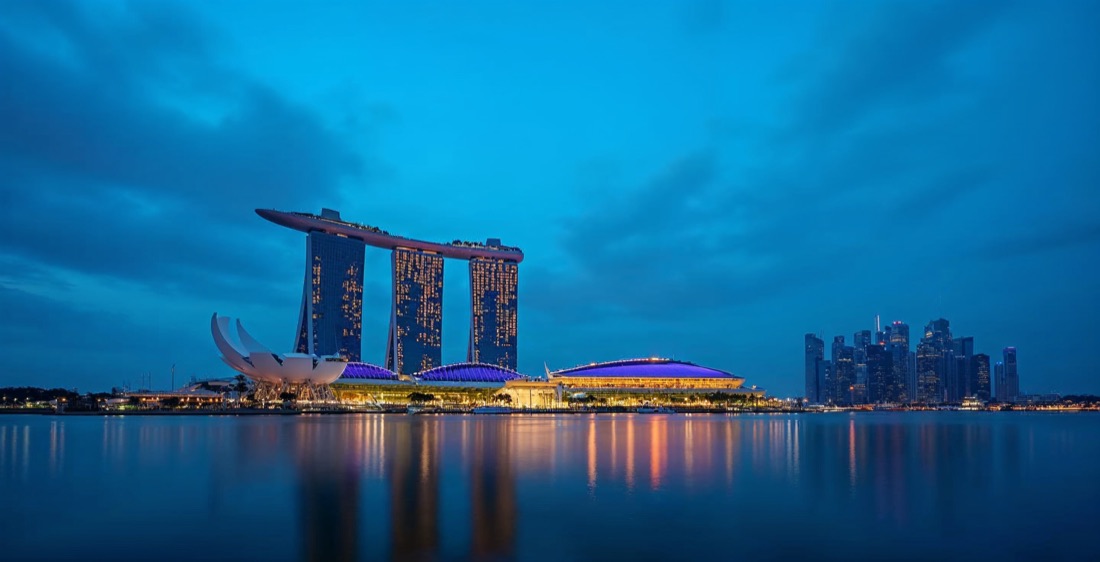 Marina Bay Sands and Singapore skyline, Singapore